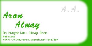 aron almay business card