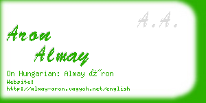 aron almay business card